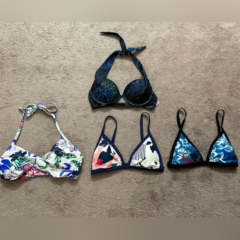 Hapari Floral and Patterned Bikini Tops